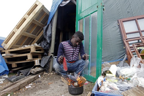 Utečenecký tábor vo francúzskom Calais