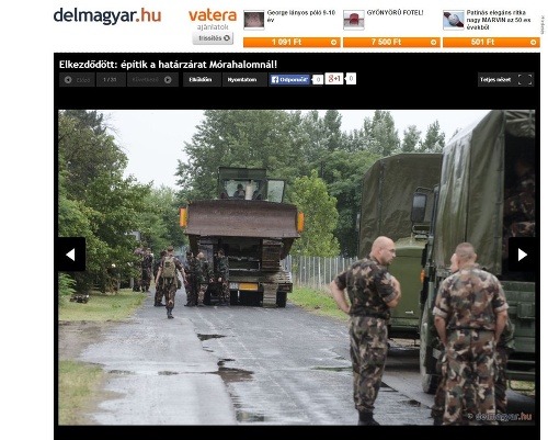 Na maďarsko-srbských hraniciach začali stavať dočasné zábrany