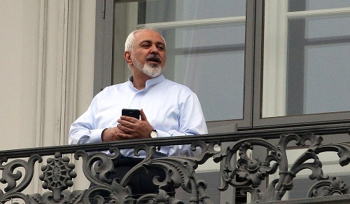 Mohammad Javad Zarif, iránsky minister zahraničných vecí, vo Viedni