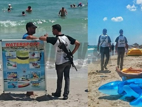 Tuniské pláže sú plné ozbrojených mužov