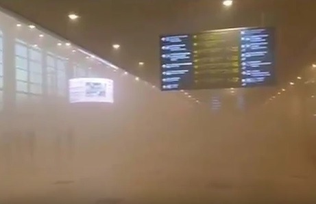 Požiar na najväčšom moskovskom letisku