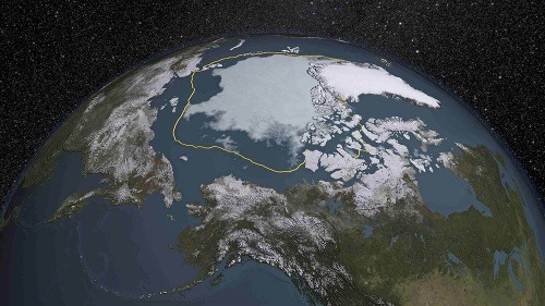 O toľkoto sa zmenšil arktický ľad na severnom póle