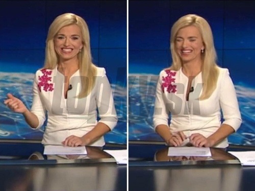 Zlatica Puškárová sa počas moderovania Televíznych novín rozosmiala. 