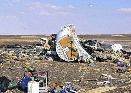 Trosky padnutého lietadla