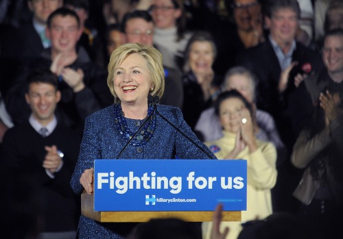 Hillary Clintonová na mítingu v Tulse, Oklahoma.