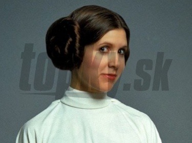 Carrie Fisher ako princezná Leia. 