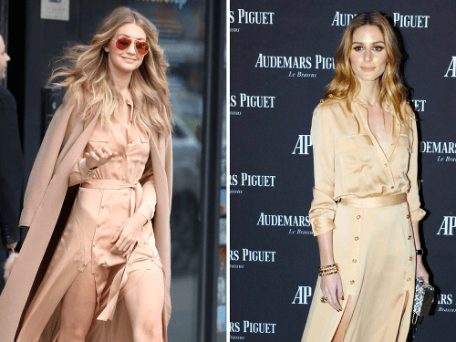 Gigi Hadid a Olivia Palermo v šatách od Self Portrait