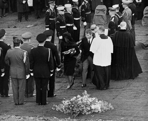 Jackie Kennedyová na pohrebe svojho manžela