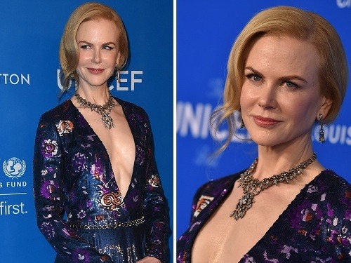 Nicole Kidman prekvapila šatami s odvážnym výstrihom. 