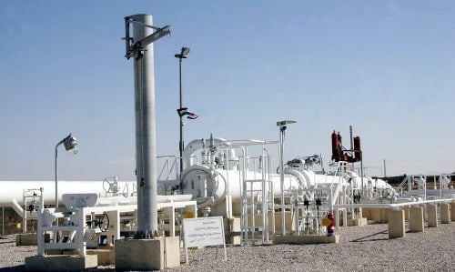 Plynovod postavený ruskou strojárskou firmou Strojtransgaz v Sýrii.