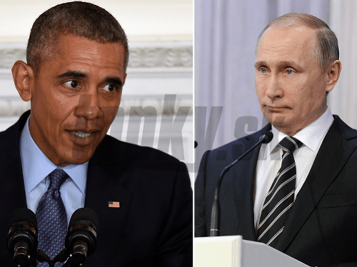 Americký prezident Barack Obama a ruský prezident Vladimir Putin 