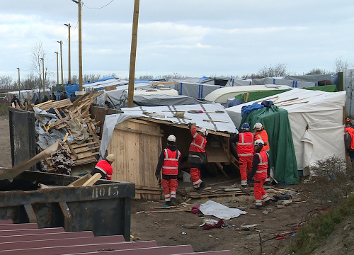 Utečenecký tábor v Calais
