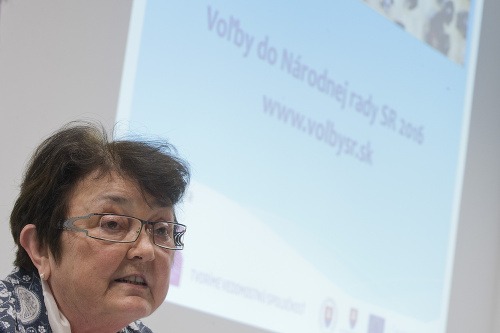 Na snímke predsedníčka Štatistického úradu SR Ľudmila Benkovičová 