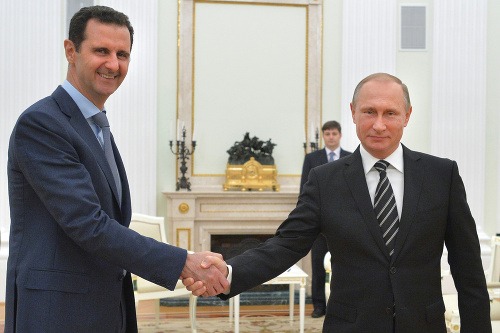 Bašár Asad a Vladimir Putin