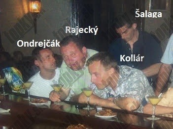 Luxusná dovolenka s  Jurajom Ondrejčákom, Matejom Šalagom a Tomášom Rajeckým. Všetci traja figurujú na uniknutých mafiánskych zoznamoch pod Piťovcami. 