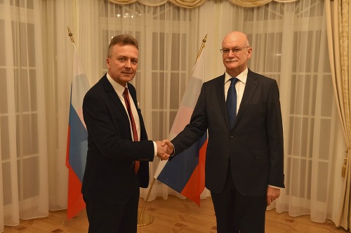 Rudolf Héger (vľavo)