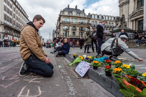 Pietne miesto obetí bruselského masakru