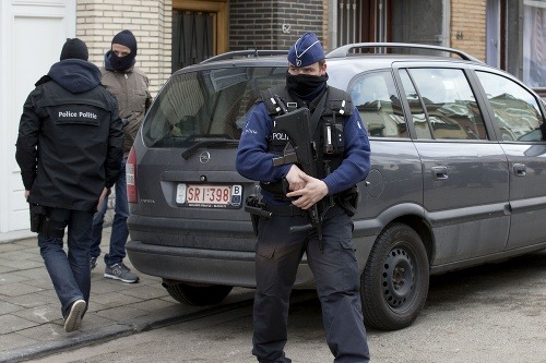 Polícia v Bruseli
