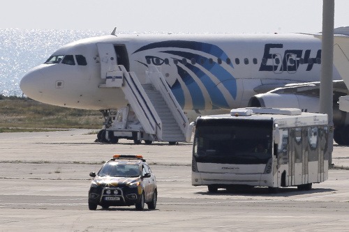 Unesené lietadlo spoločnosti EgyptAir