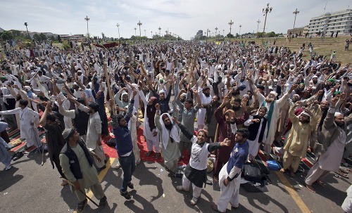 Protest v Islamabade