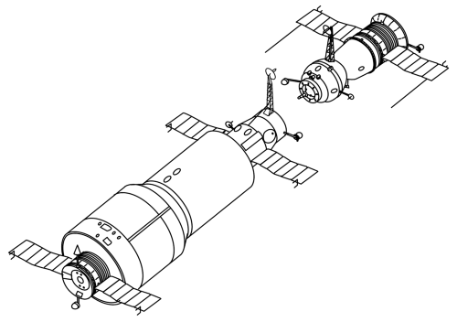 Saljut 1 s loďou Sojuz