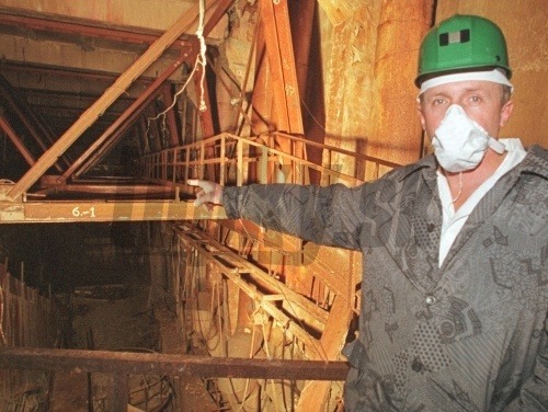 Zničená elektráreň Černobyľ
