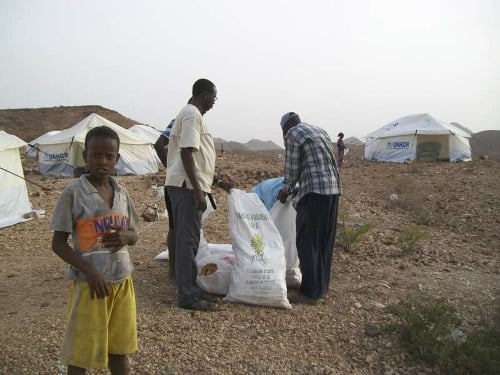 Utečenci v eritrejskom tábore (Ilustračné foto).