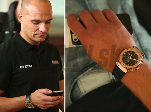 Kapitán slovenskej hokejovej reprezentácie Andrej Sekera nosí na ruke hriešne drahé hodinky.