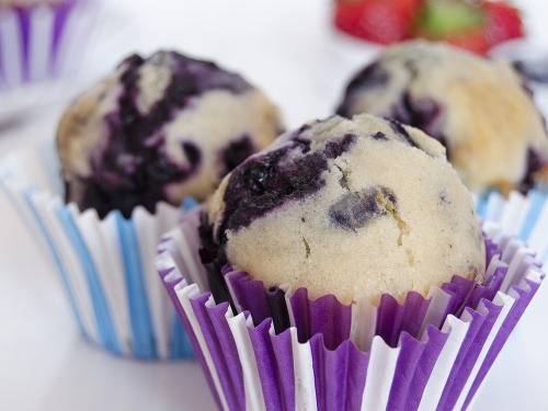 Zdravé čučoriedkové muffiny sú výborné na raňajky aj ku kávičke