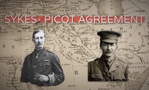 Tvorcovia dohody - Sykes (vpravo) a Picot