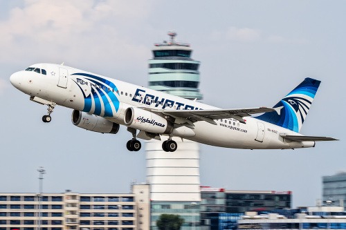 Lietadlo spoločnosti EgyptAir.