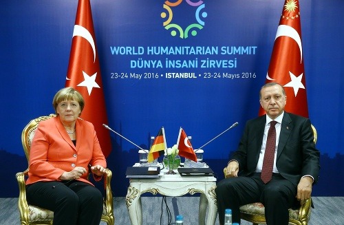 Angela Merkelová a Recep Tayyip Erdogan