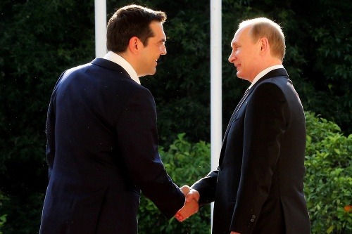 Alexis Tsipras a Vladimir Putin