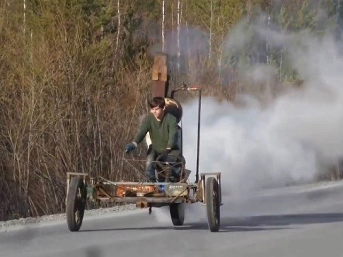 Parná trojkolka z Ruska