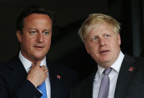 David Cameron a Boris Johnson