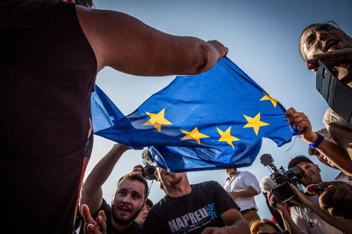 Protest Stop likvidácii Európy
