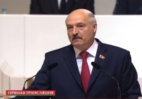 Lukašenko počas prejavu