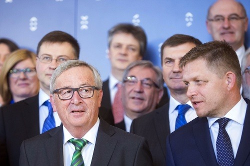 Jean-Claude Juncker a Robert Fico