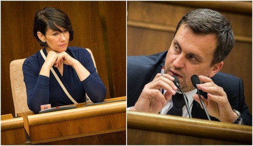 Lucia Ďuriš-Nicholsonová a Andrej Danko.