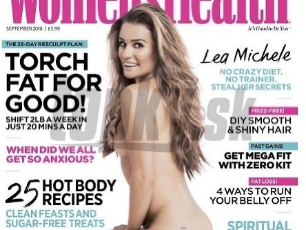 Lea Michele na titulke magazínu Women's Health.