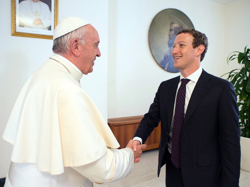 Mark Zuckerberg sa stretol s pápežom Františkom
