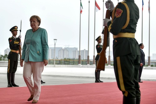 Angela Merkelová v Číne.