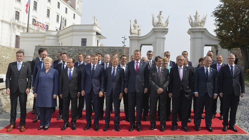 Spoločná fotografia európskych lídrov