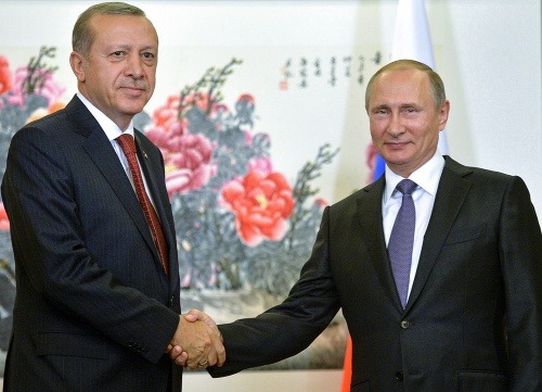 Recep Tayyip Erdogan a Vladimír Putin