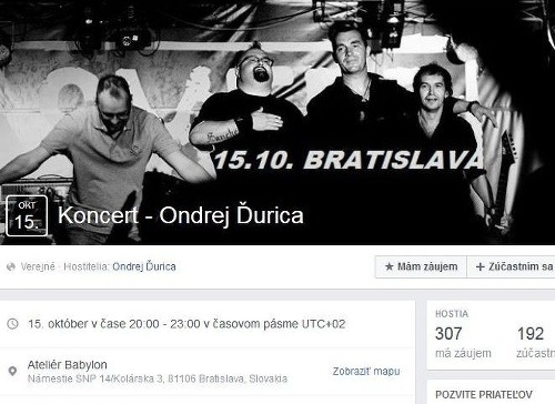 Zrušia aj Ďuricov koncert v Bratislave?