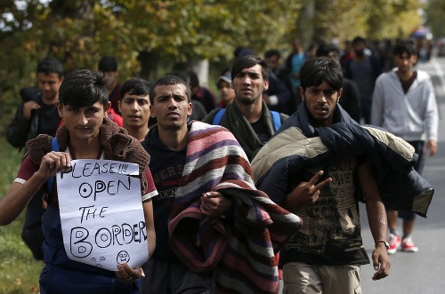Pochod migrantov k maďarskej hranici