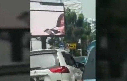 Porno na ulici v Jakarte