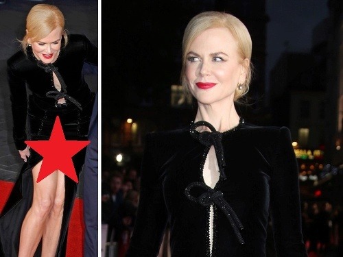 Nicole Kidman potrápil vysoký rázporok aj londýnsky vietor. 