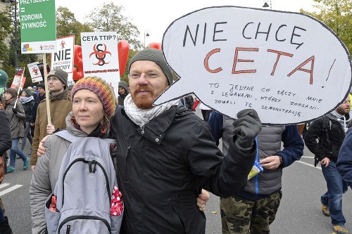 Vo Francúzsku, Poľsku a Španielsku sa demonštrovalo proti CETA a TTIP