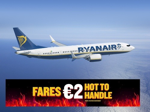 Mimoriadna akcia iba dnes: Ryanair ponúka spiatočné letenky za 4 eurá!